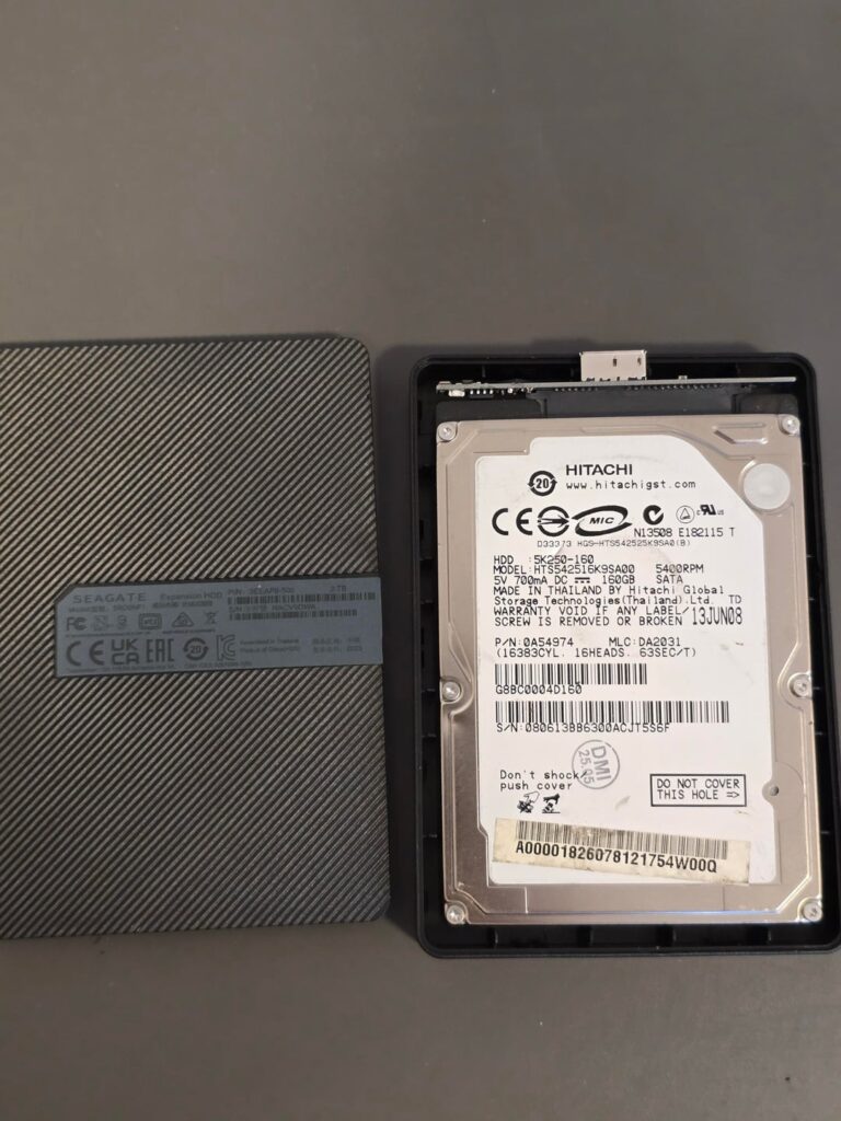 What is in a "2Tb" external HDD bought from eMag