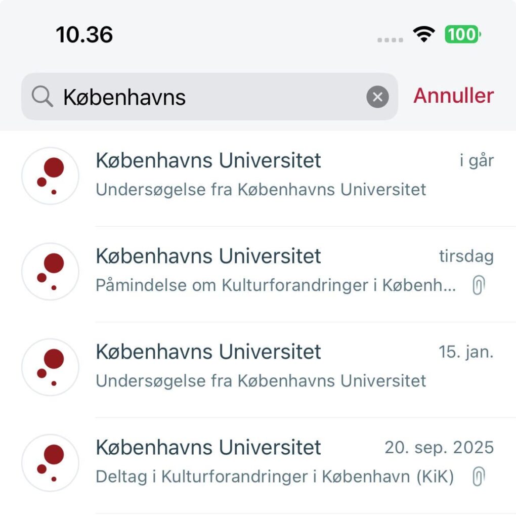 University of Copenhagen at the level of street vendors