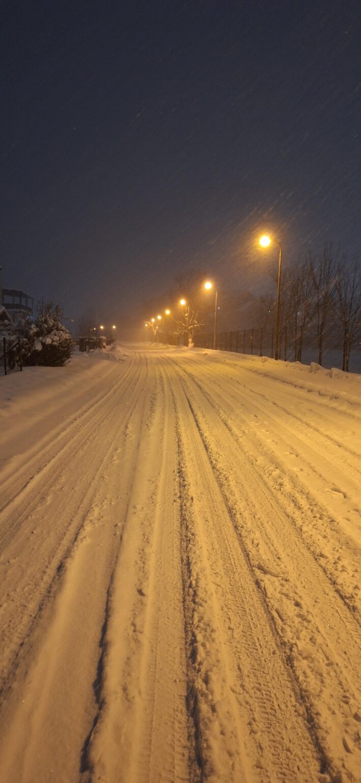 The long-announced snow in January surprised the winter services