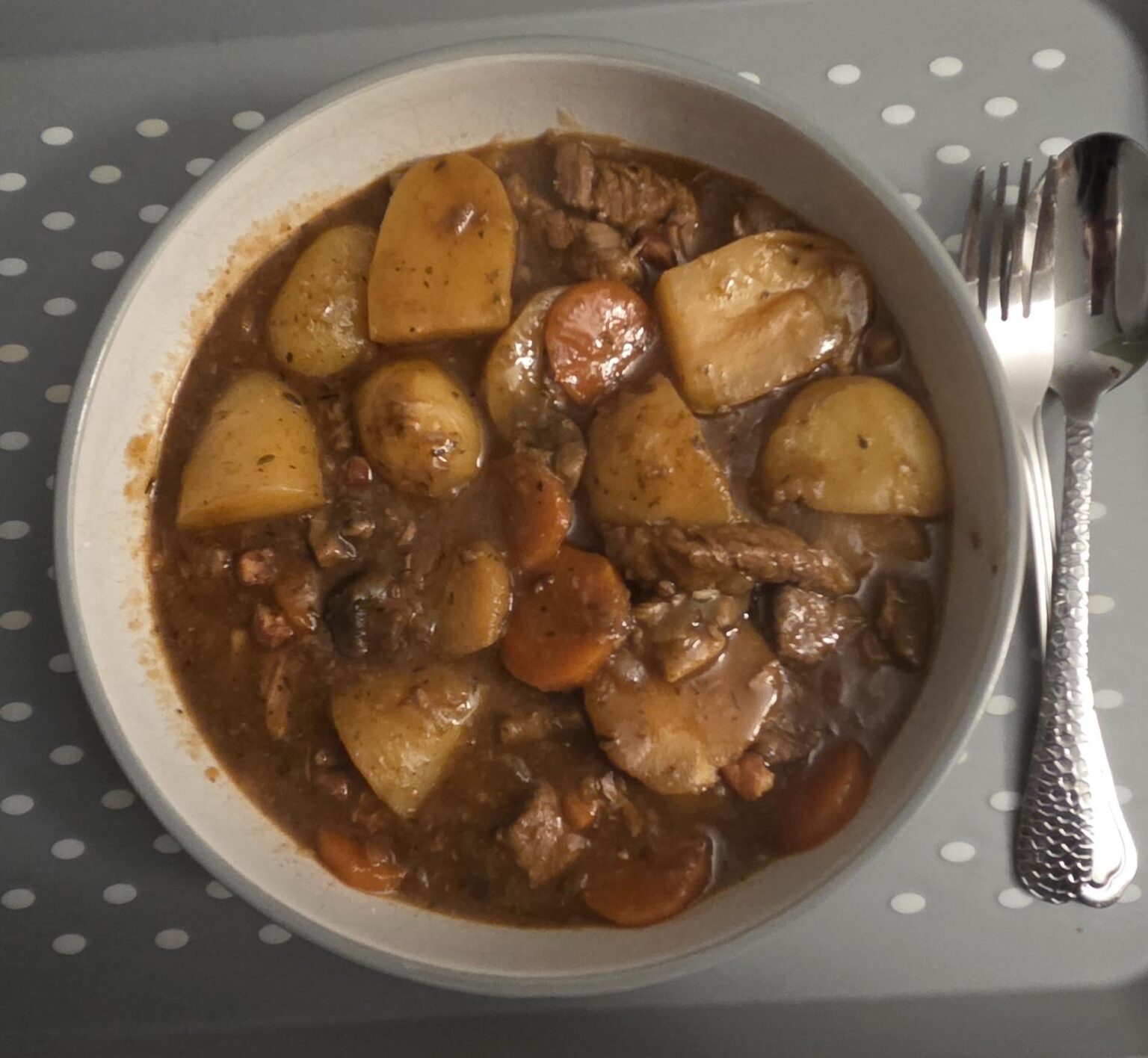 Beef and Guinness stew on a freezing evening. Happy Sunday!