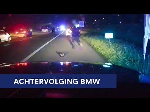 BMW crashes on highway after chase, armed suspect arrested