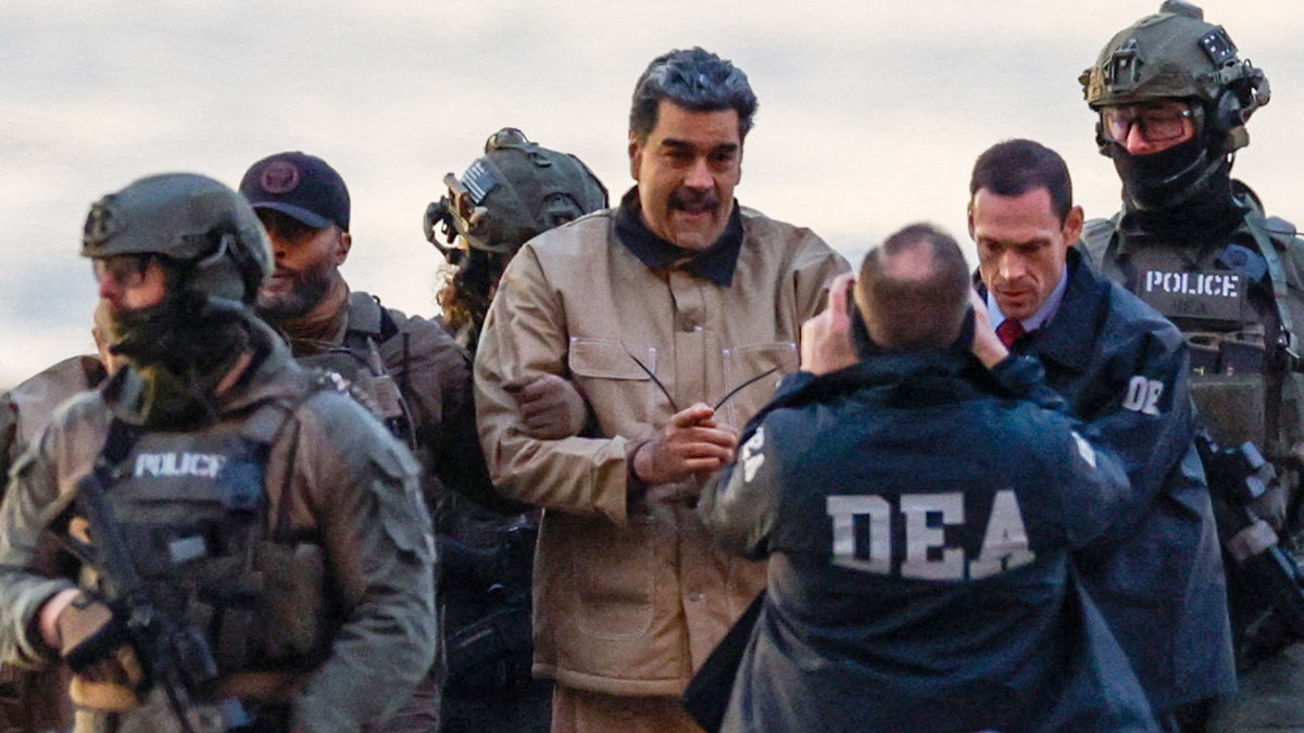 Captured Venezuelan President Nicolas Maduro arrives at the Downtown Manhattan Heliport