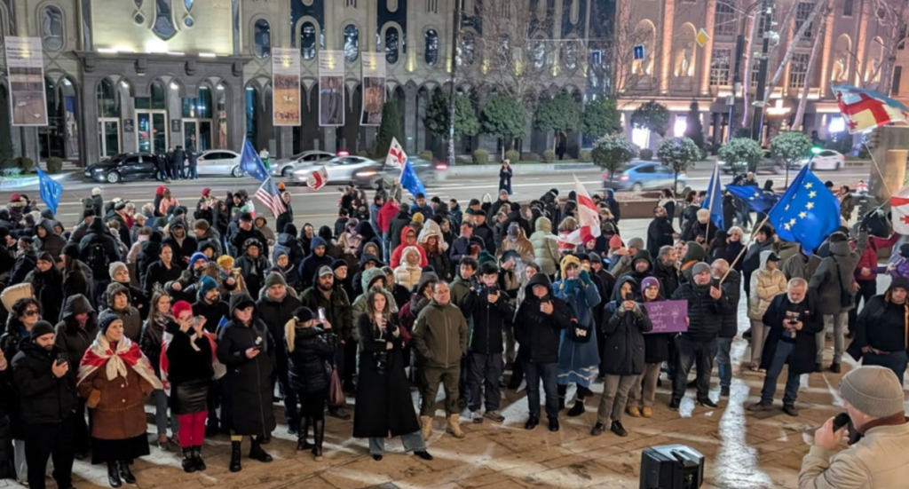 Caucasian Knot | Supporters of Georgia's European integration honored the memory of a fighter against Soviet power.