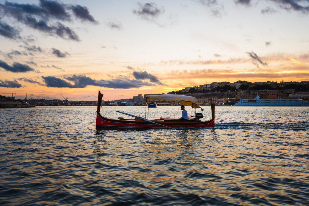 sunset Valletta