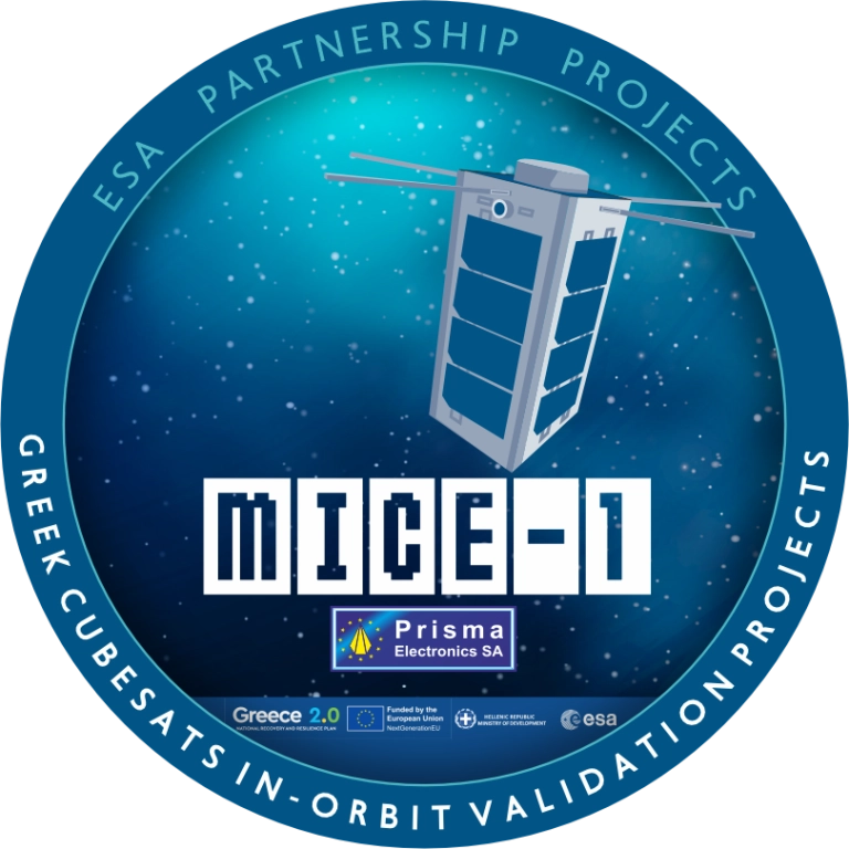 Greece nano satellite MICE-1 supports maritime commuications The MICE-1 patch. (Image: Prisma Electronics)