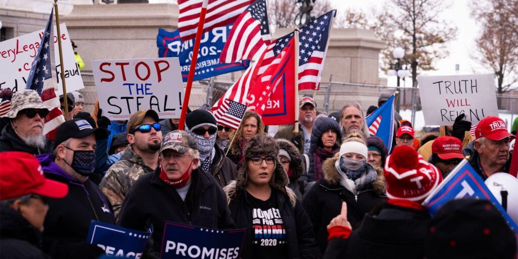 Collective narcissism fueled the pro-Trump "Stop the Steal" movement on Twitter. Study finds that messages expressing an exaggerated sense of group importance combined with victimhood were more likely to go viral.