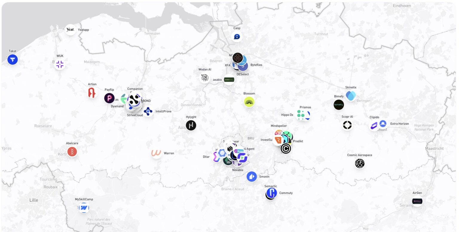 Where Belgium’s startups are actually located