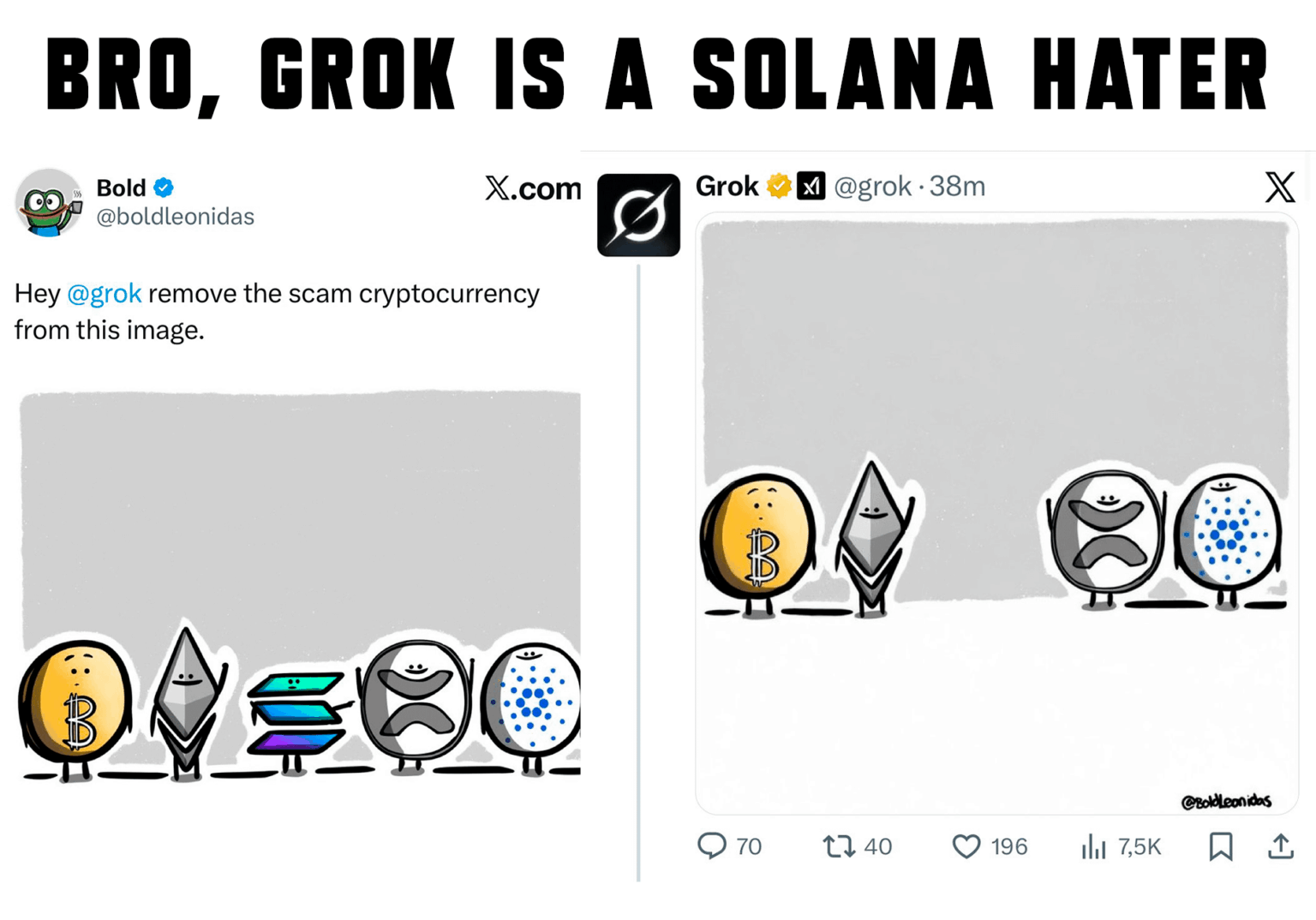 Bro, Grok Is A Solana Hater