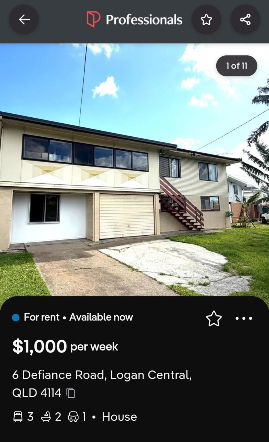 $1000 a week to live in Logan central 3/2/1
