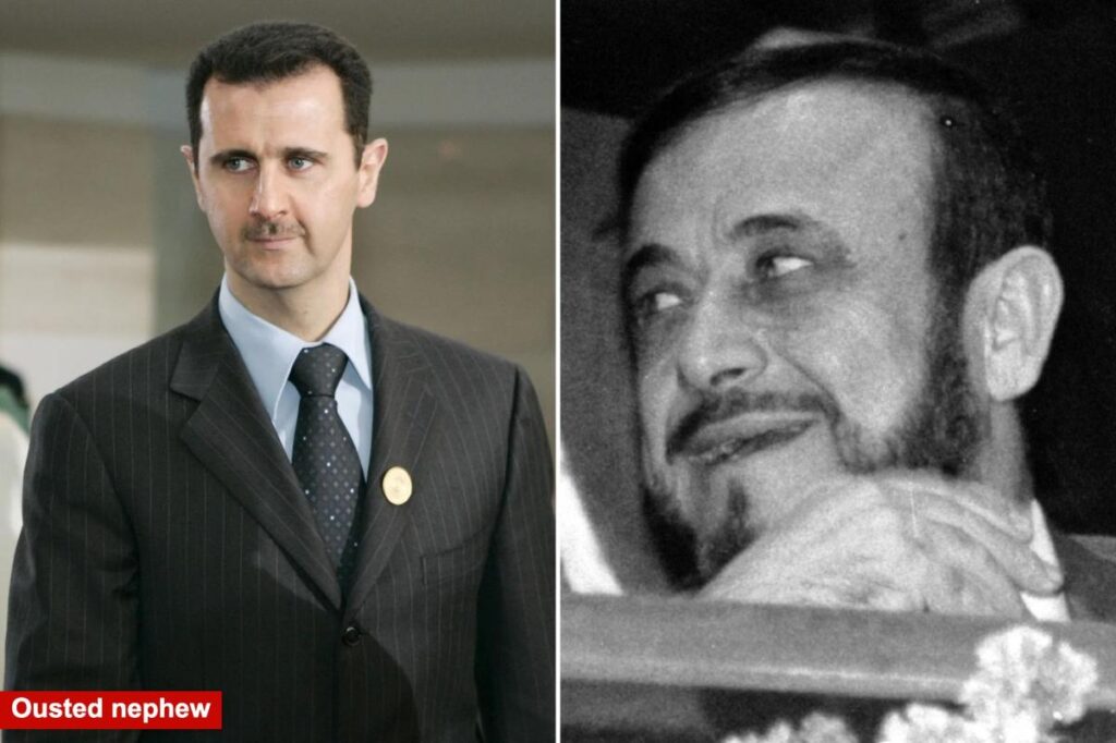 Syria butcher of Hama Rifaat al Assad dead uncle of outsted leader Bashar al Assad