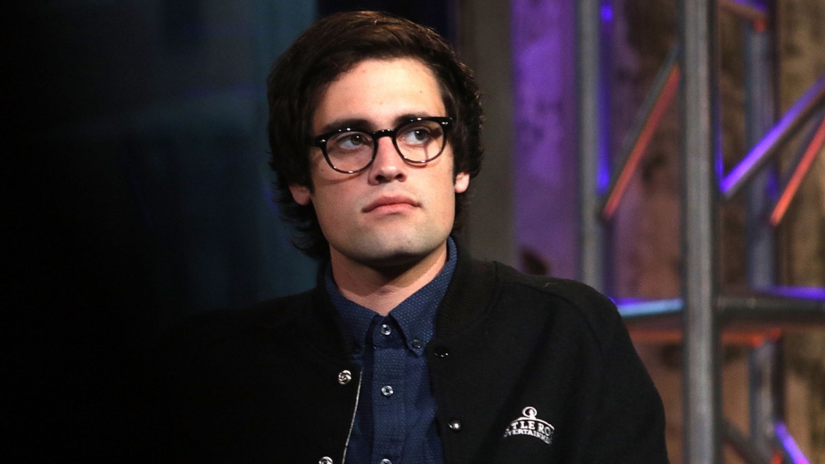 Nick Reiner in a black jacket at the AOL Build Speaker Series in New York in May 2016.
