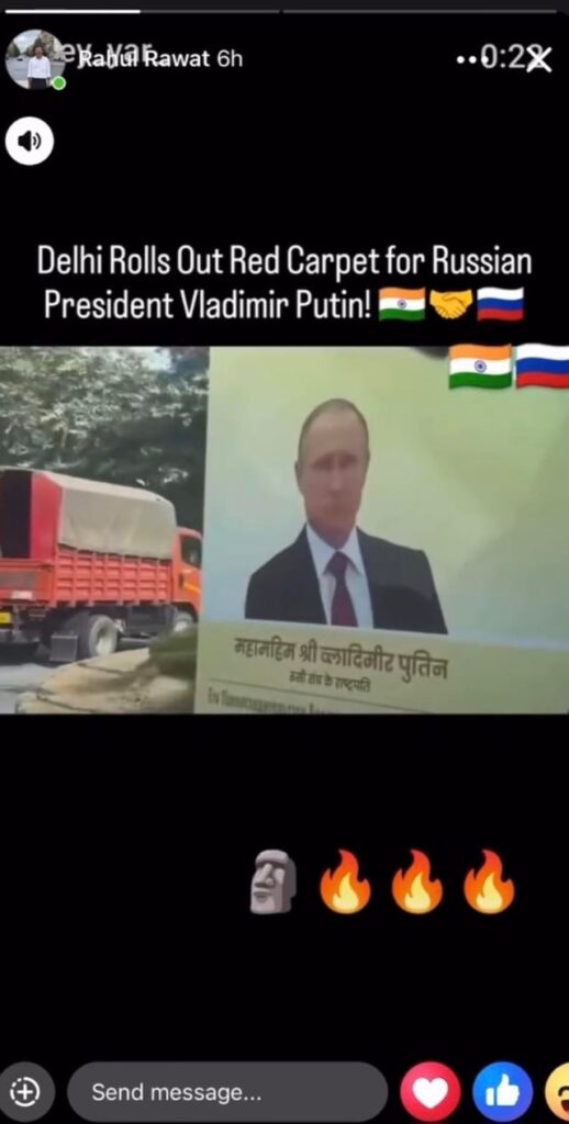 An Indian student in Vilnius shares his praise of Putin — is this normal?