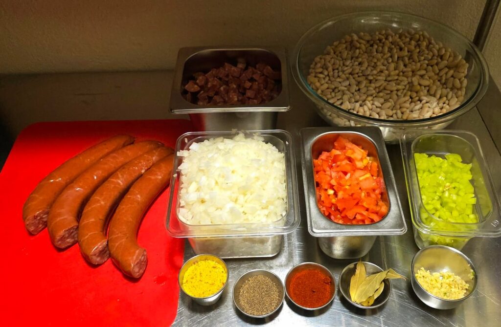 I use my lunch prep to explore food from around the world. This week I tried Tavce gravce.