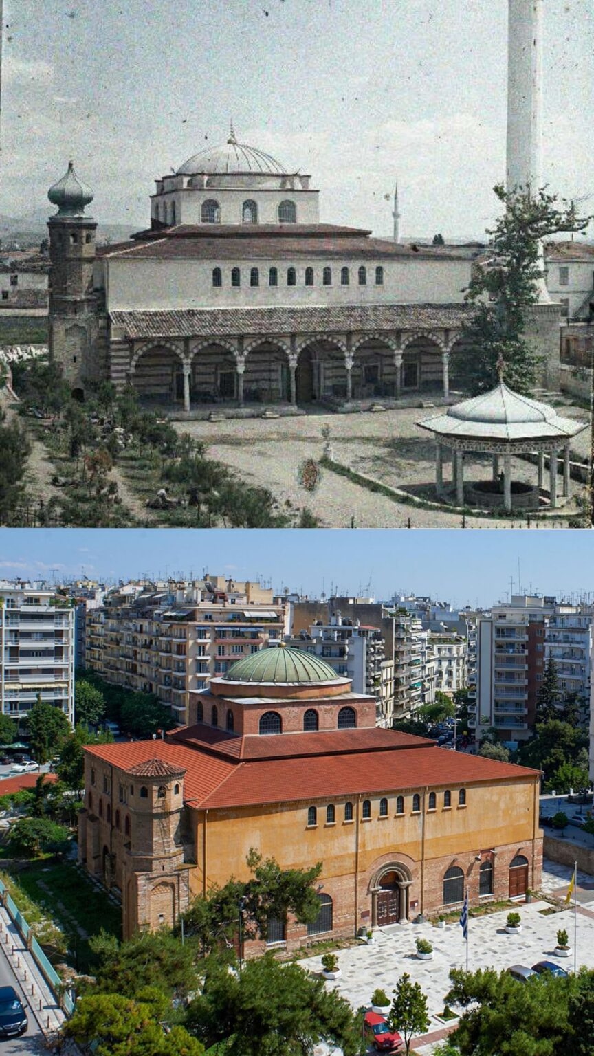 The Byzantine churches of Thessaloniki before and after the liberation.