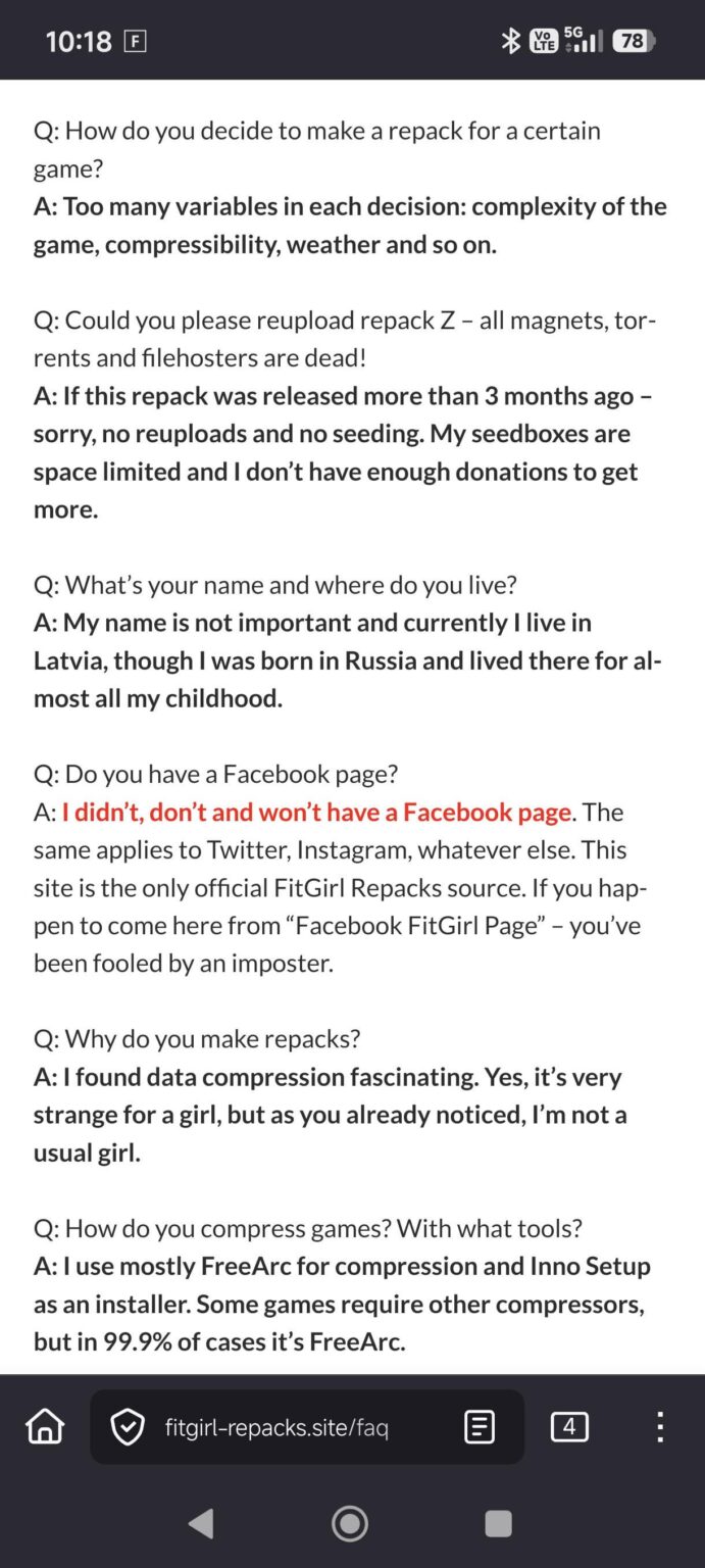 Fitgirl repack is from Latvia