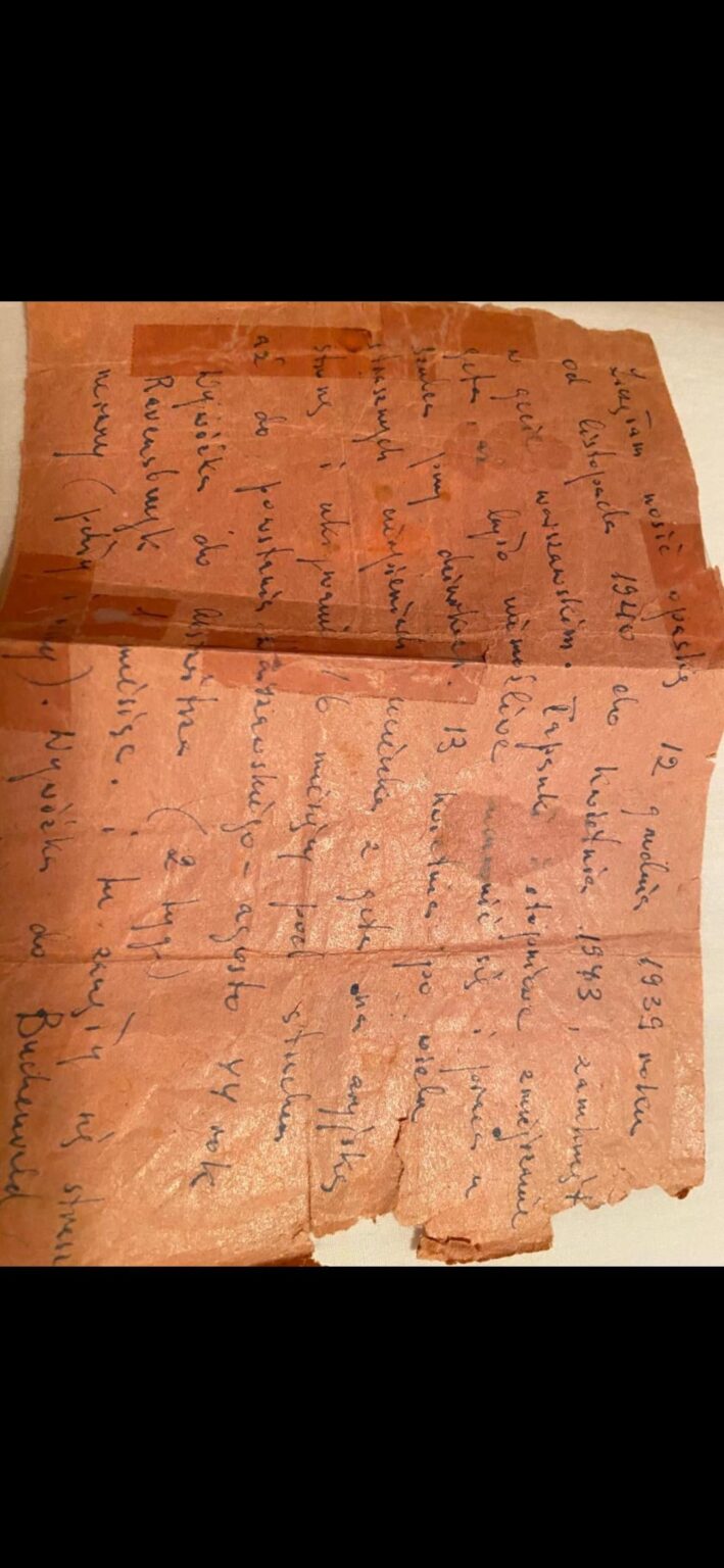Help with translation letter from my greatgrandmother holocaust survivor