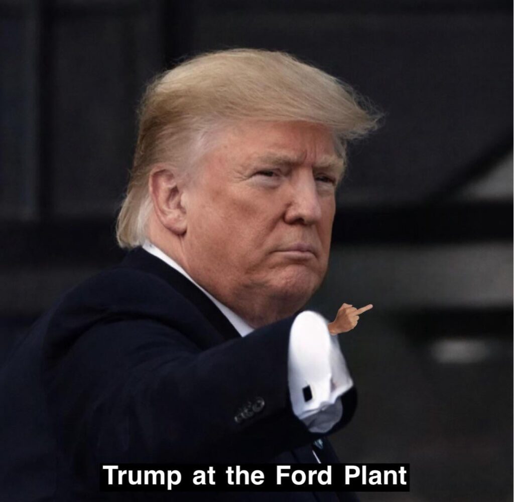 Trump at the Ford Plant