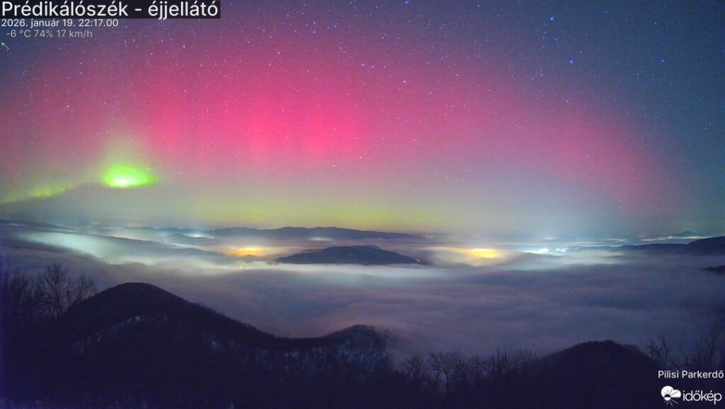 Polar lights in Hungary