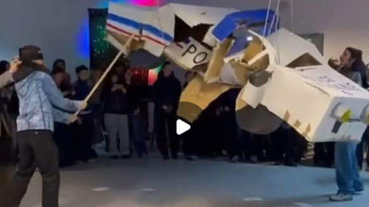 France, controversy over a performance: piñata with a fake police car France, controversy over a performance: piñata with a fake police car