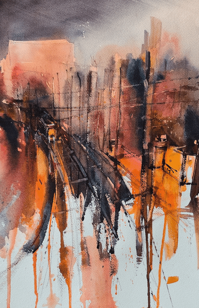 Night stop - watercolor I made