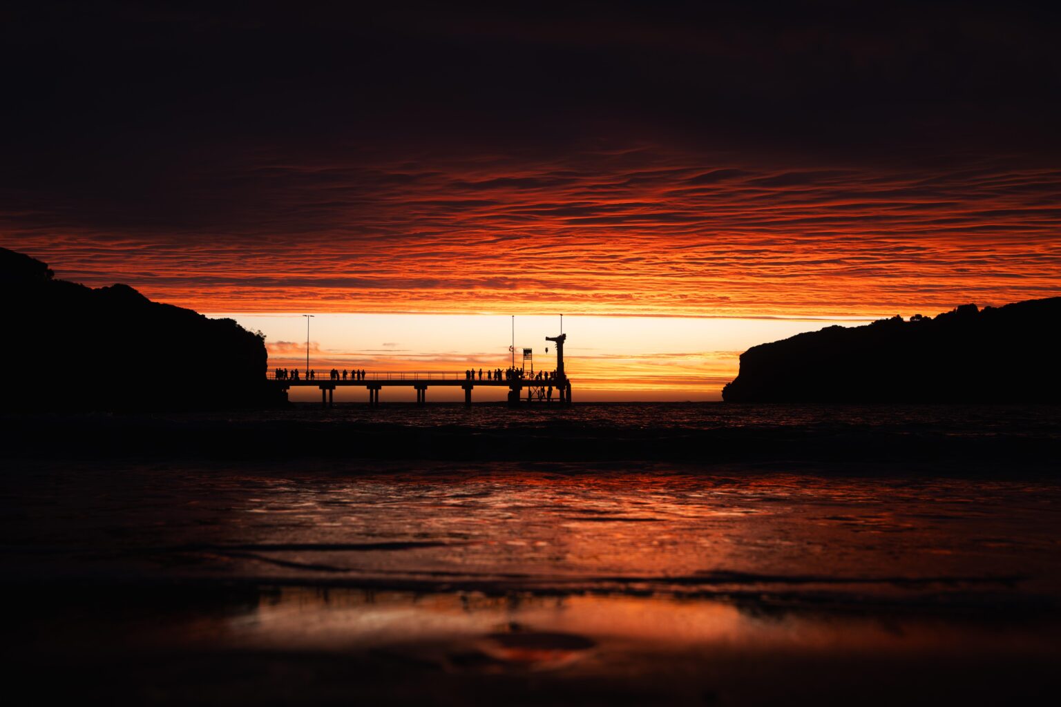 Sunset last night at Port Campbell