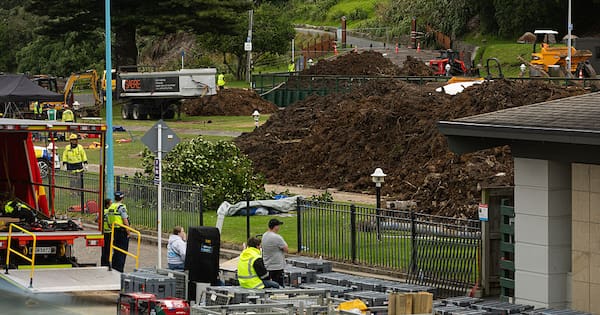 Teens among unaccounted for after Mt Maunganui slip