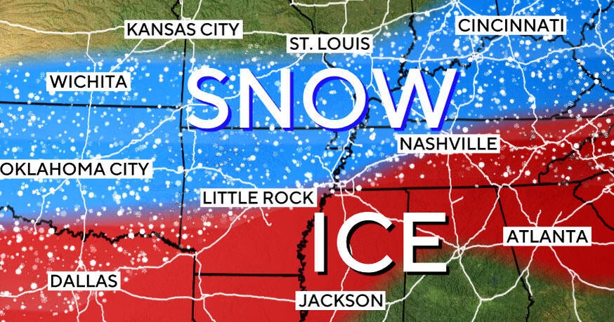 Maps show where winter storm threatens to bring heavy snow, brutal cold this weekend
