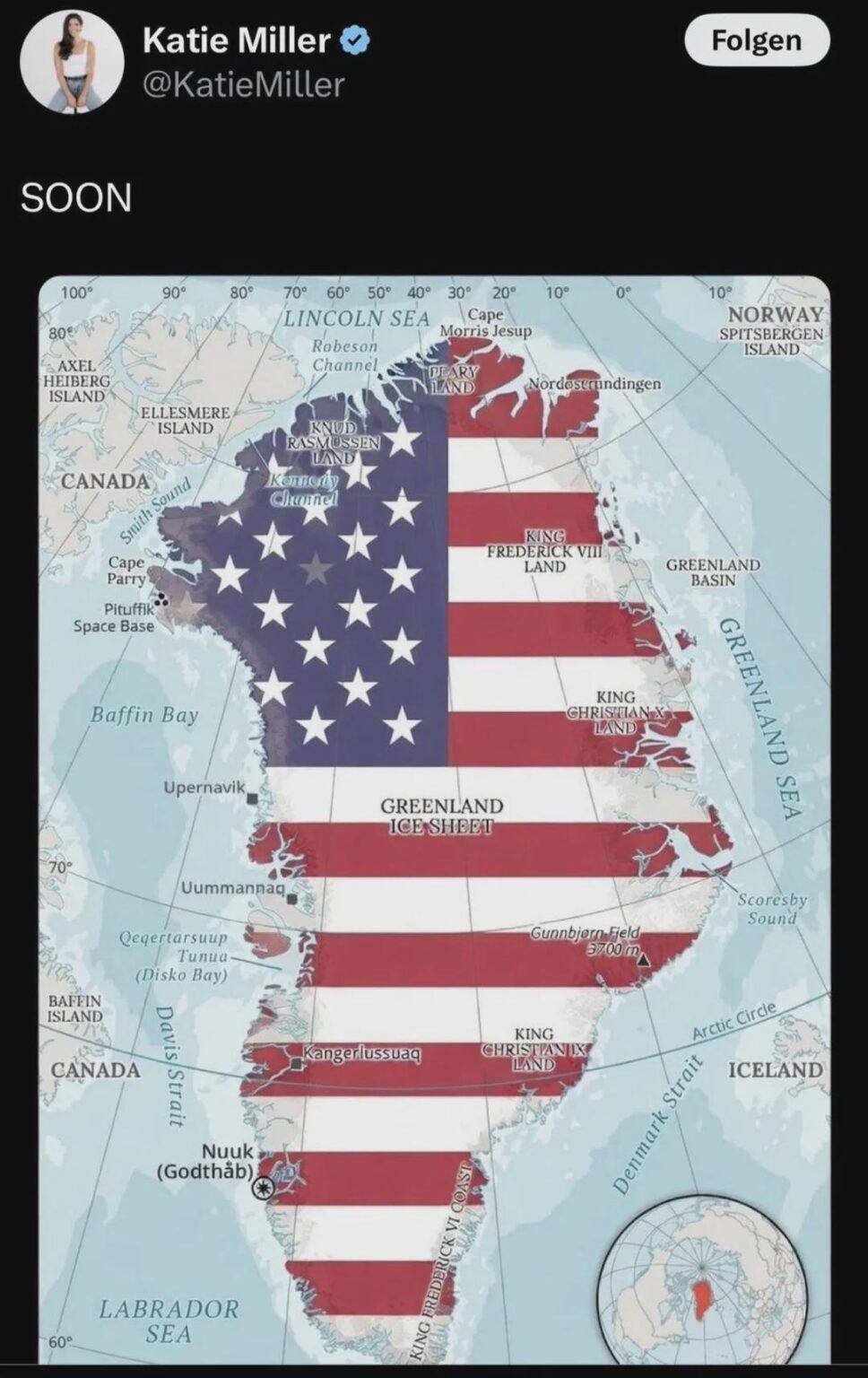 The USA threatens Denmark with war