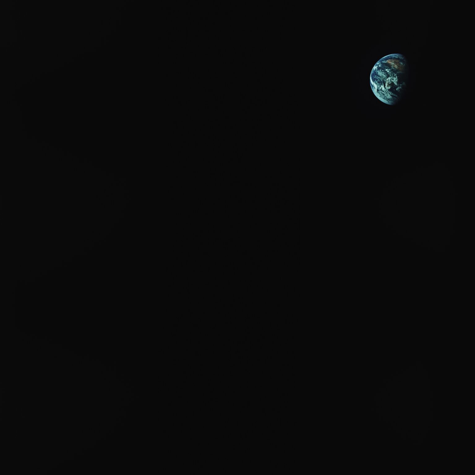 Earth as seen from Apollo 8 in 1968