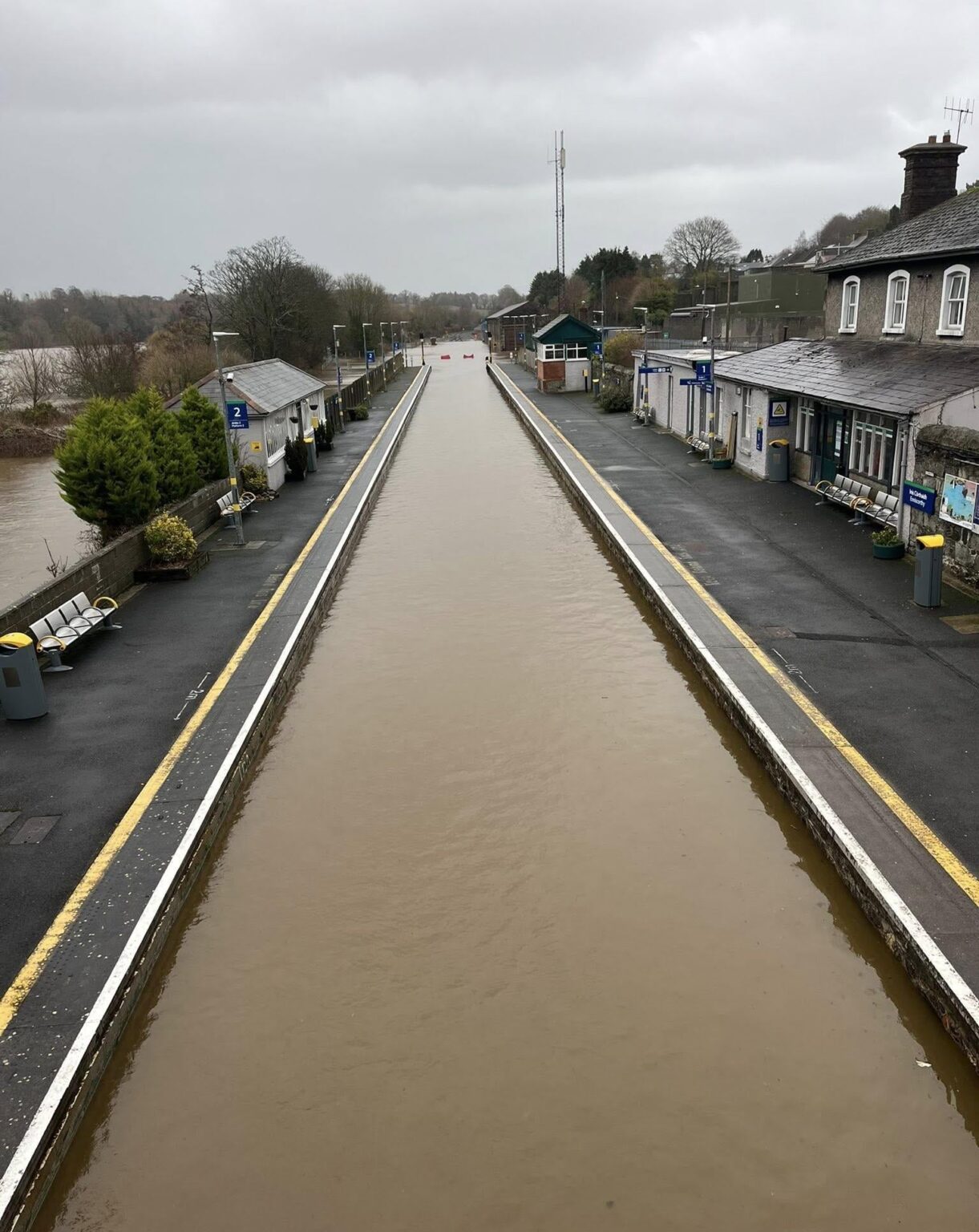 The new Enniscorthy train canal yesterday.