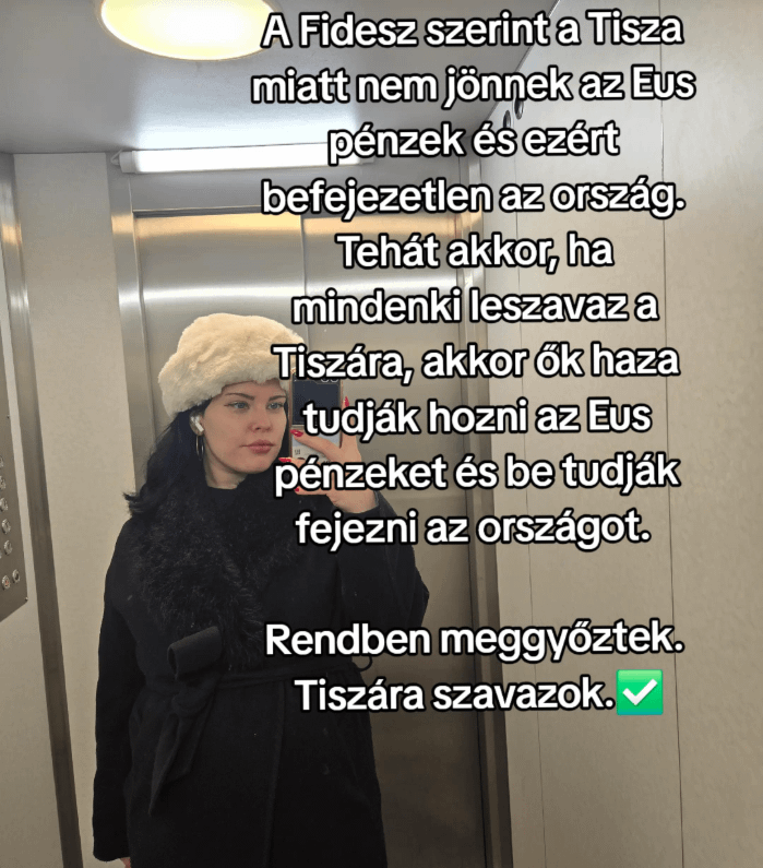 According to the Fidesz propaganda, everyone would do better if they voted for Tisza...