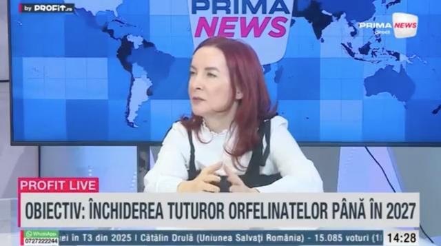 VIDEO Orphanages are disappearing. Nicoleta Marcu, Hope and Homes for Children Foundation: In 1998, there were 100,000 children in orphanages. Today there are less than 400. In the next two years, the orphanages will disappear - Profit.ro Live TV
