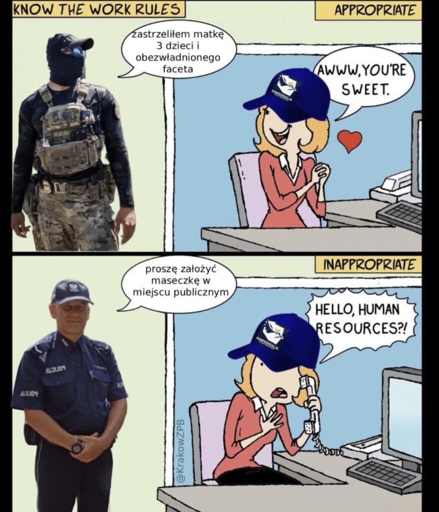 Far right wingers doing far right things