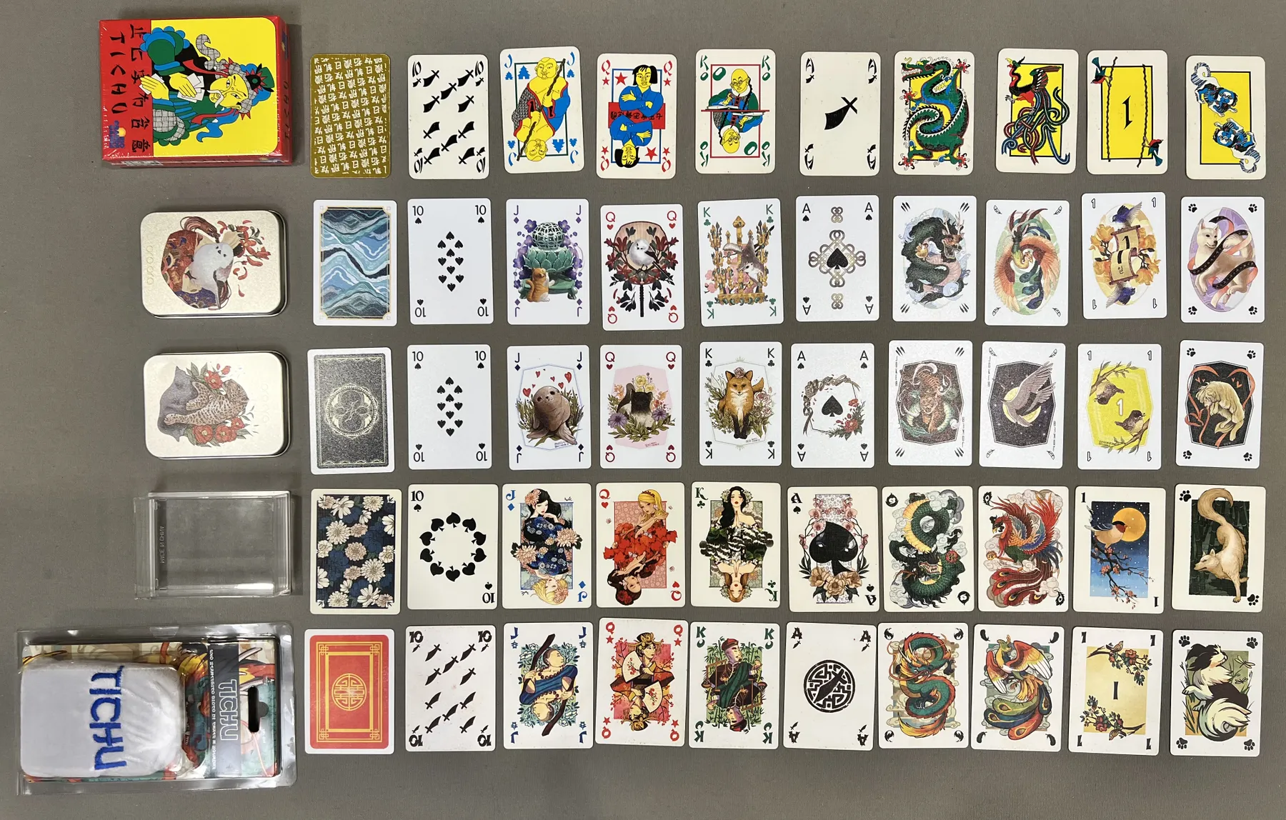 The whole set of Tichu. 