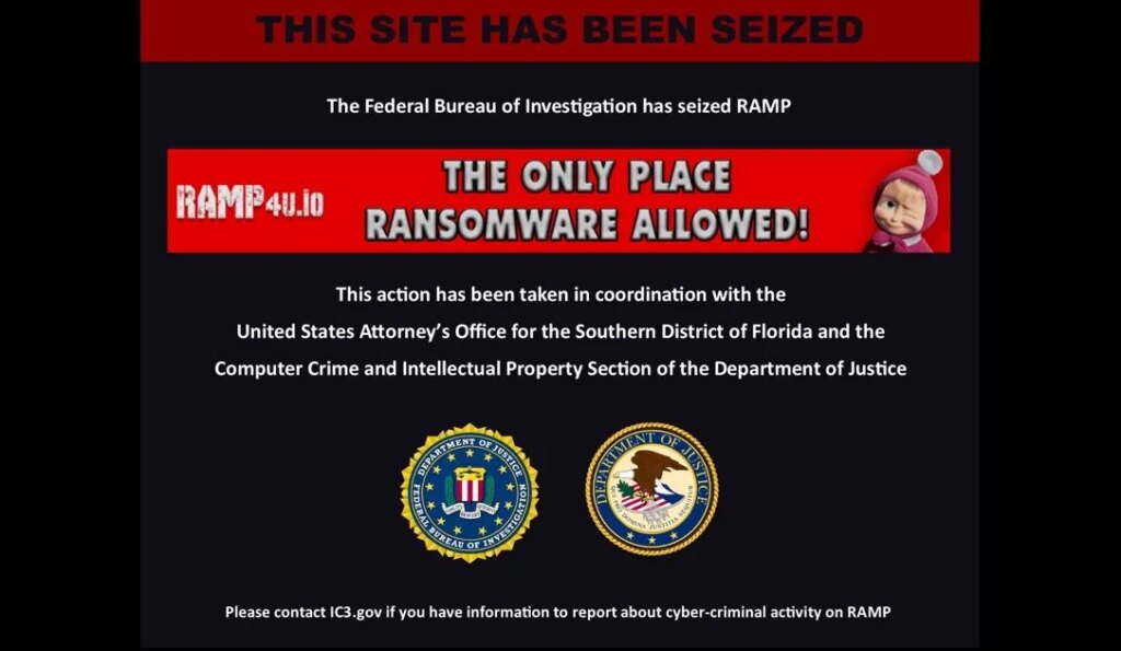 Notorious Russia-based RAMP cybercrime forum apparently seized by FBI
