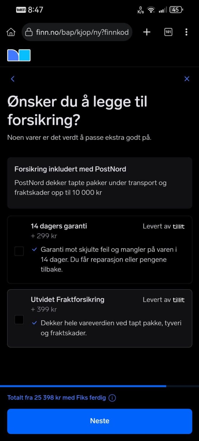 Trying to buy something in Finn