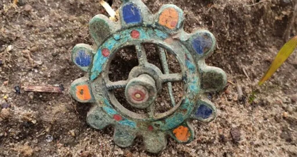 Enameled Brooch From The Roman Era Discovered In Poland Enameled Brooch From The Roman Era Discovered In Poland