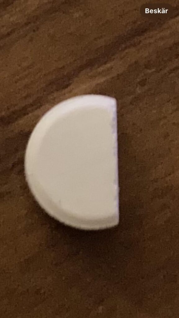 How many percent do you think is left of this tablet?