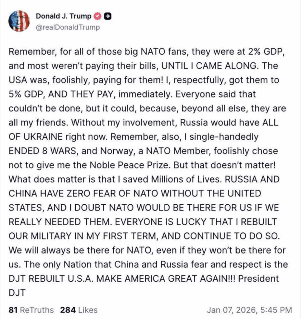 Sometimes I question the age of this person. I don't think us in Finland can rely on the US for defense. The worst is that much of that 5% Finland will invest will go straight to US economy, not EU.