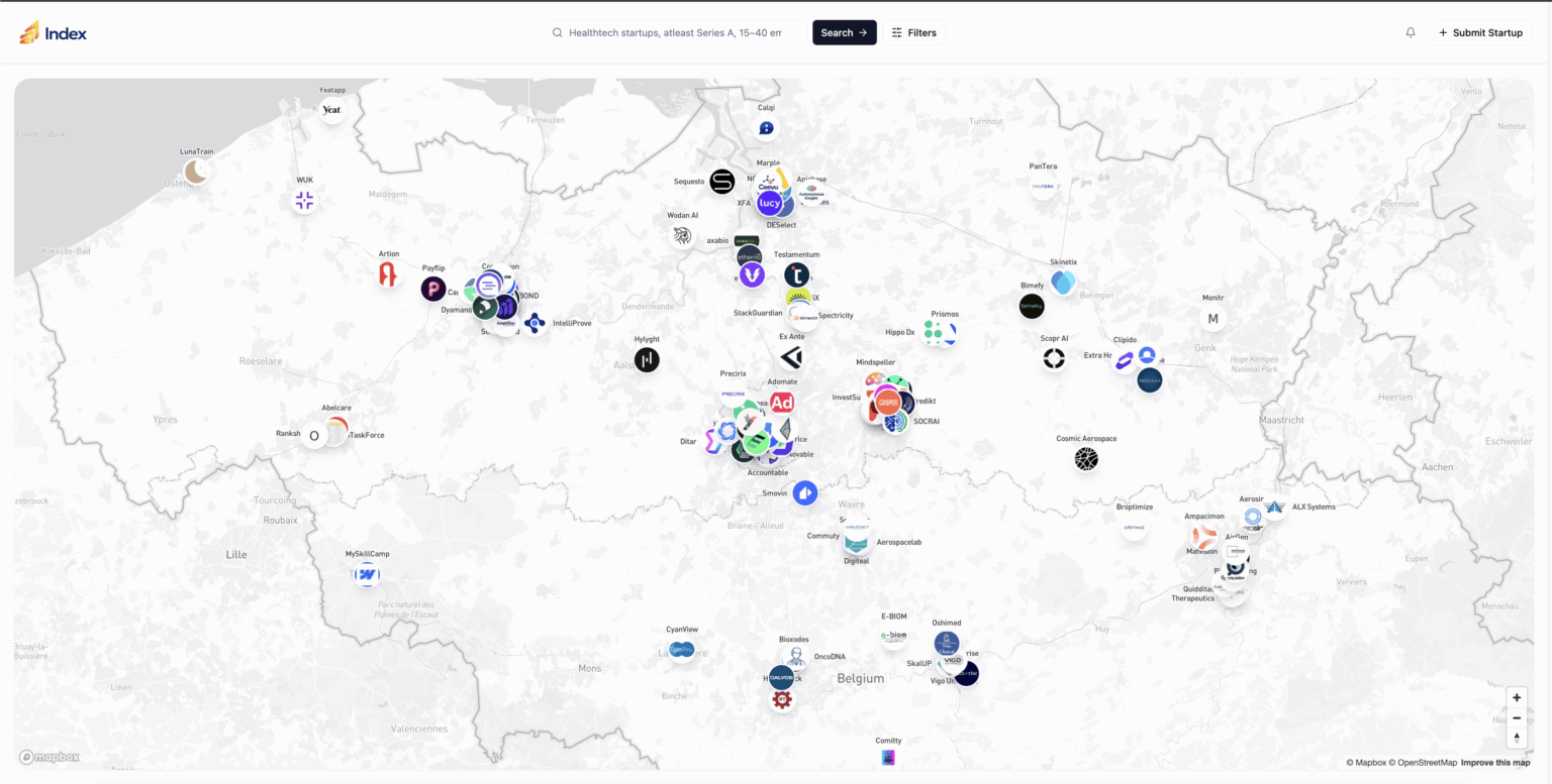 A week ago this sub tore apart my Belgium startup map. I (kinda) fixed it.