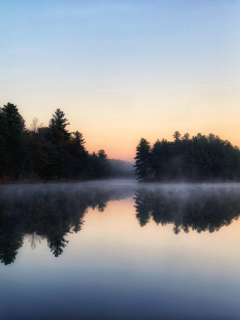 I love misty mornings in the backcountry