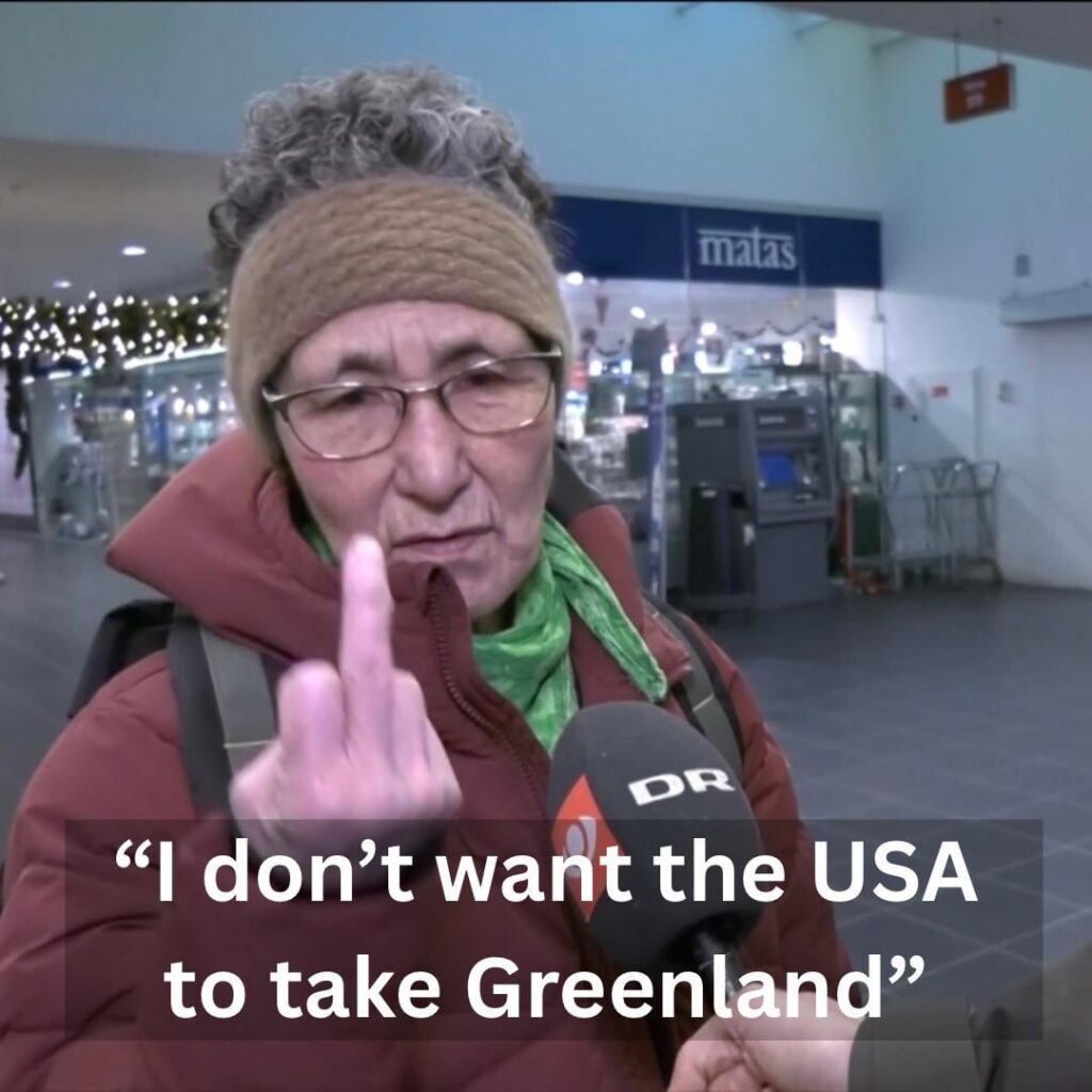 Can we just take 2 seconds to appreciate this absolute legend from the news segment from Greenland last night?