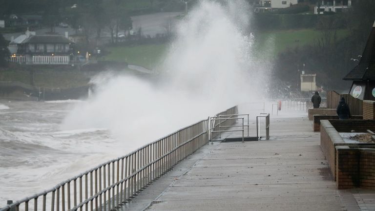 Storm Chandra strikes in Devon