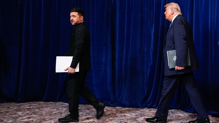 Zelenskyy's planned trip to Davos was delayed at the last minute. File pic: AP