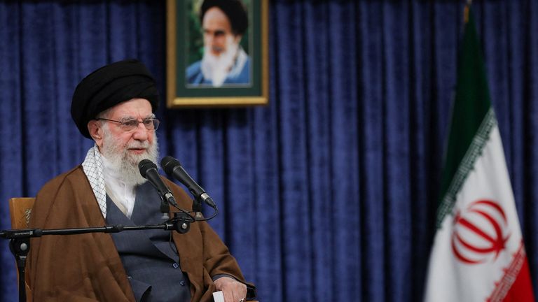 Iran's Supreme Leader Ayatollah Ali Khamenei. Pic: Reuters