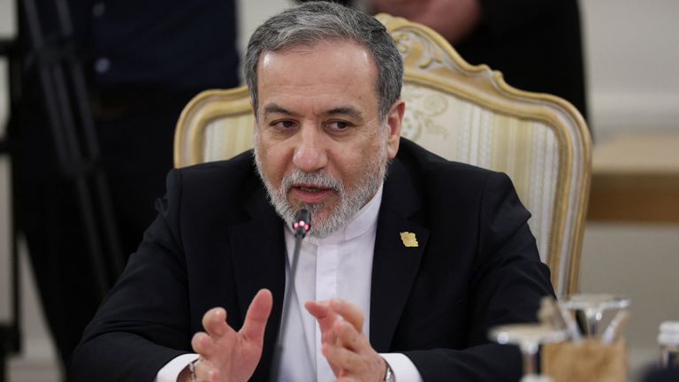 Iranian Foreign Minister Abbas Aragchi. Pic: Reuters