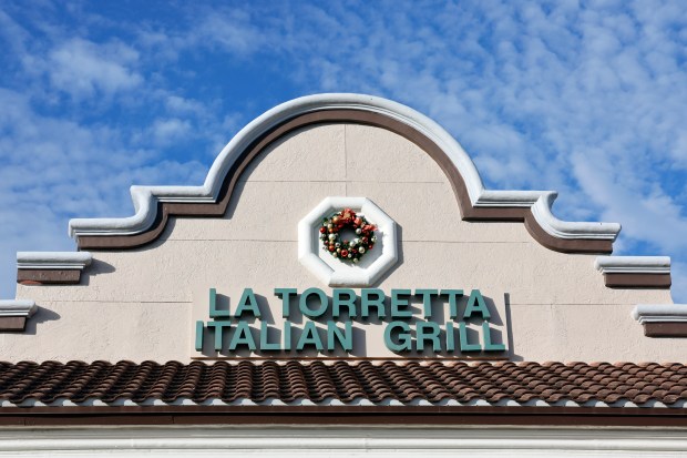 La Torretta Italian Grill at 308 Indian Trace in Weston is shown on Tuesday, Dec. 30, 2025. The restaurant is closing after nearly 20 years at this location. (Amy Beth Bennett / South Florida Sun Sentinel)