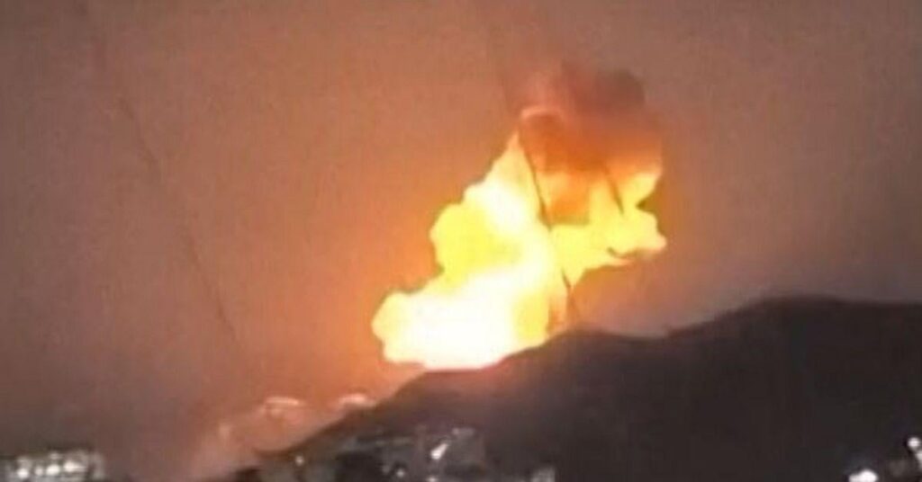 Explosions in the Venezuelan capital Caracas