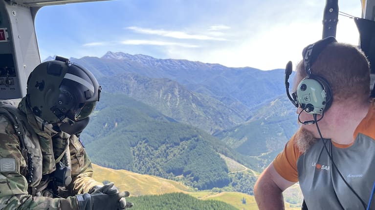 A Defence Force NH90 helicopter and radar technology were deployed in the search