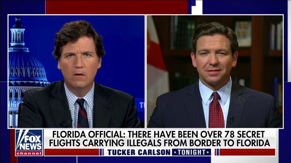 tucker Carlson and Ron desantis
